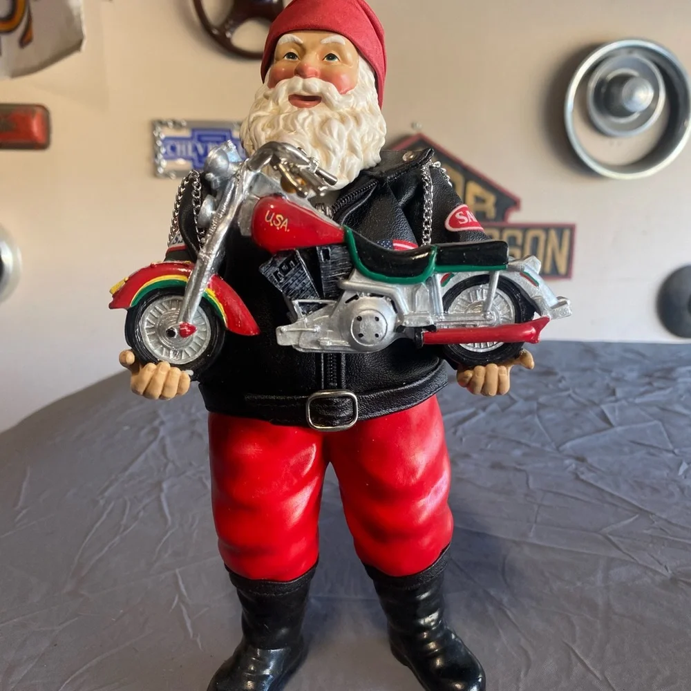 Motorcycle / Racing Santa Clause - Picture 1 of 5